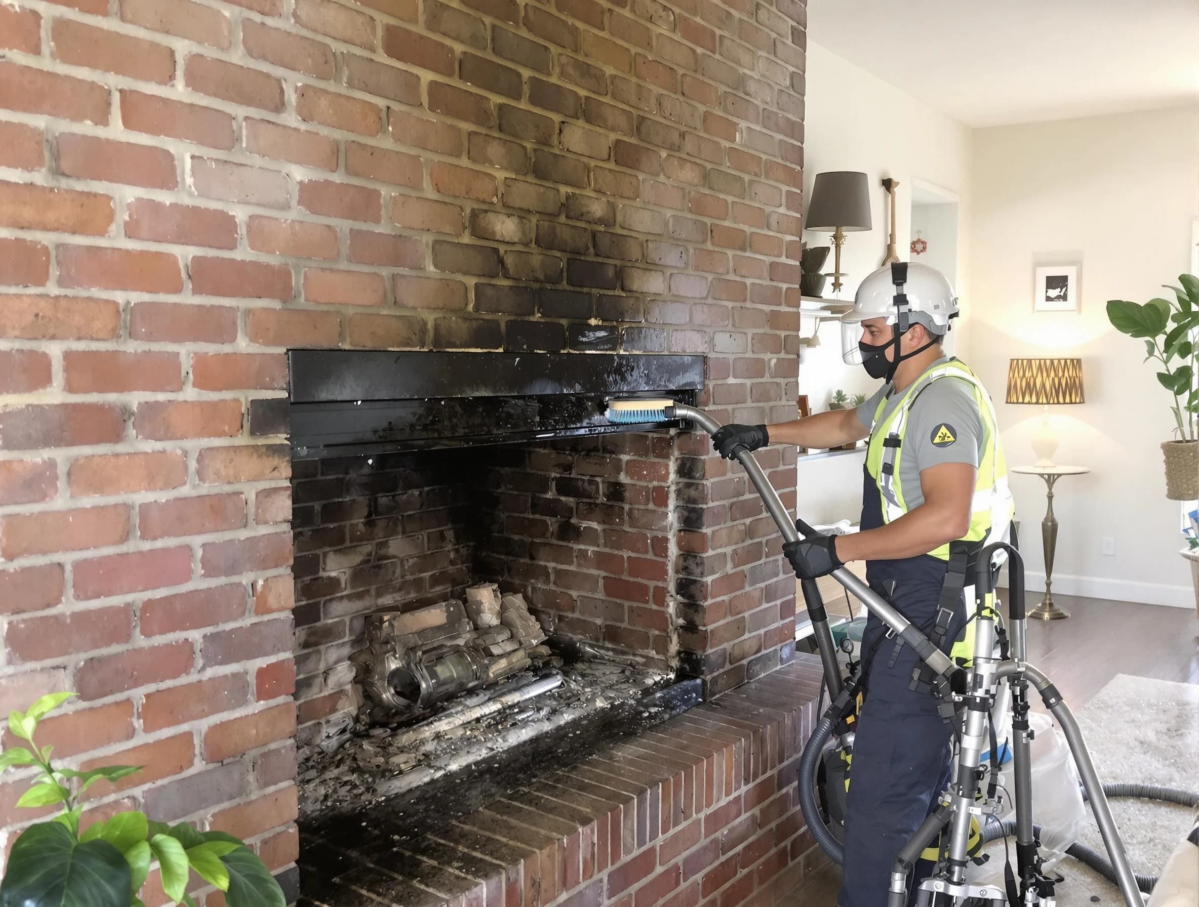Plum Chimney Sweep providing fireplace cleaning services in Plum, PA