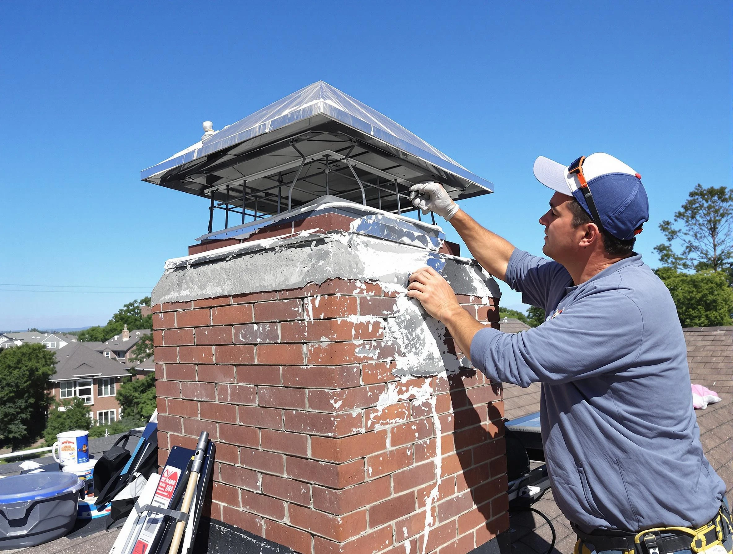 Chimney Crown Services in Plum