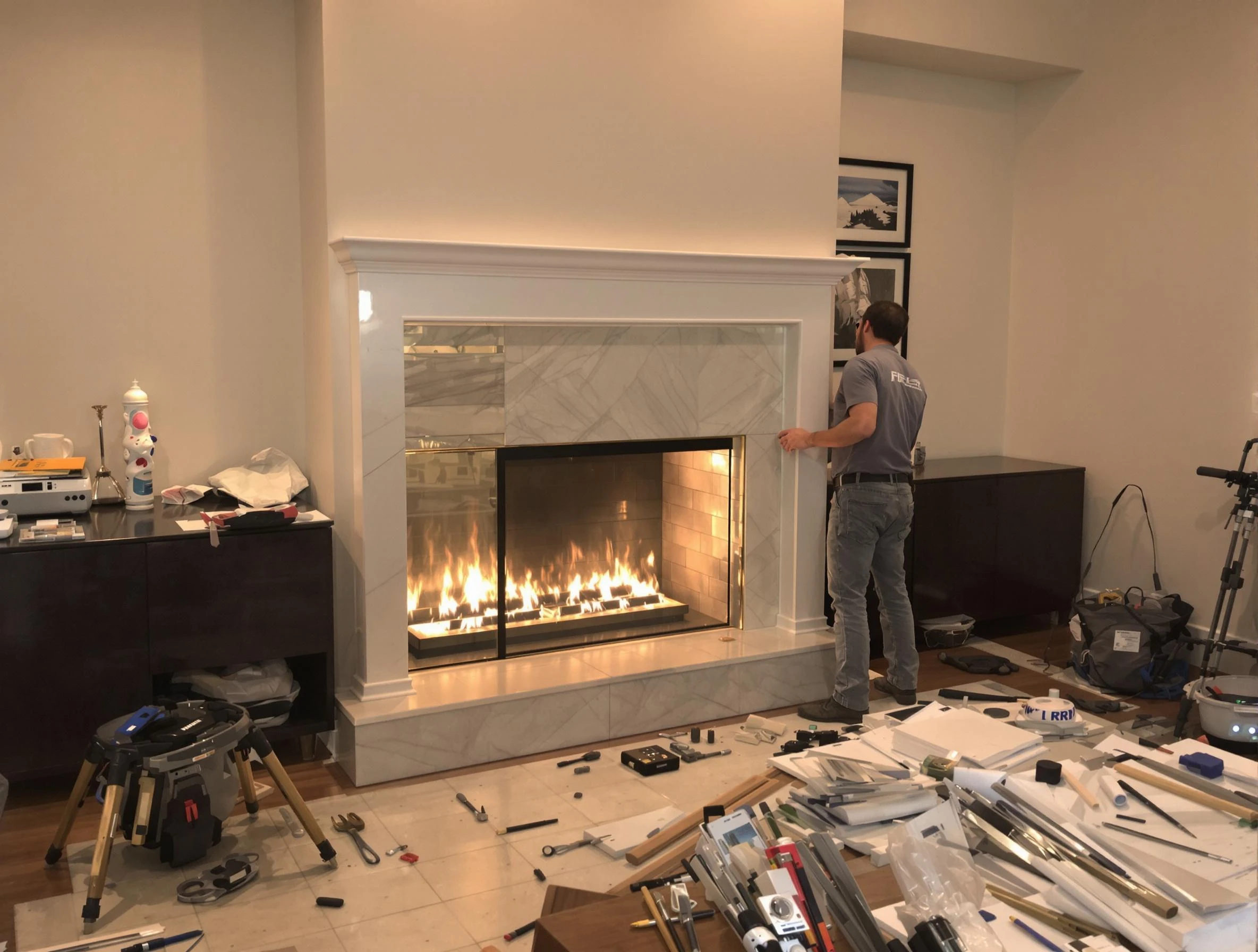 Fireplace Installation in Plum